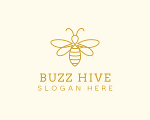 Honey Bee Insect logo design