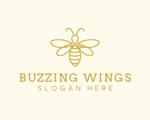 Honey Bee Insect logo design