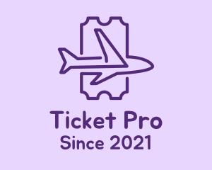 Airplane Travel Ticket logo