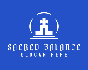 Religious Cross Church  logo design