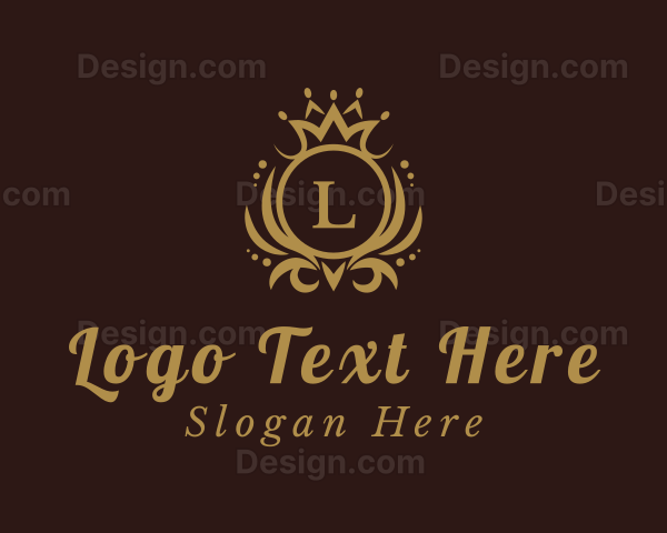 Fancy Gold Crown Logo