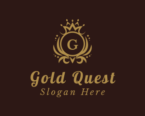 Fancy Gold Crown logo design