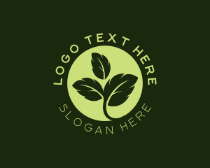 Eco Leaf Sprout logo