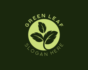 Eco Leaf Sprout logo