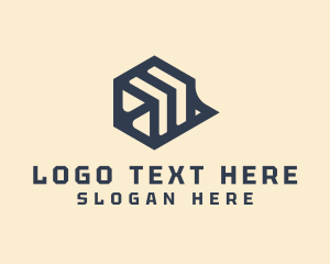 Geometric Cube Business logo