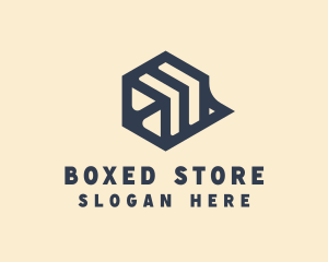 Geometric Cube Business logo design