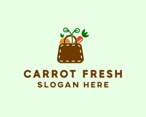 Bag Fruit & Vegetable logo design