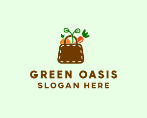 Bag Fruit & Vegetable logo design