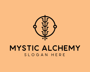 Circuit Mystical Spiritual logo design