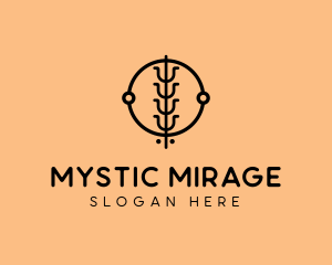 Circuit Mystical Spiritual logo design