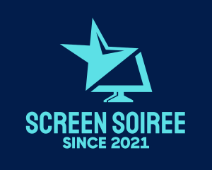 Blue Star Screen logo design