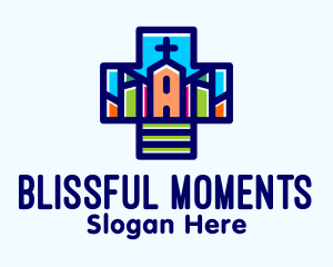 Multicolor Catholic Church  Logo