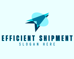 Plane Freight Shipping logo design