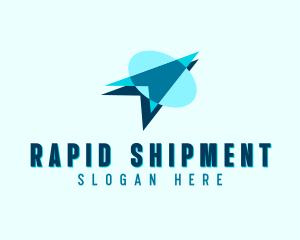 Plane Freight Shipping logo design