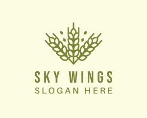 Organic Wheat Farming Logo