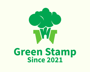 Green Broccoli Home  logo design