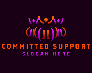 Wheelchair Community Support logo design