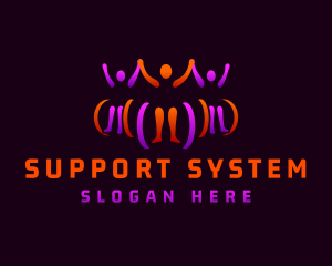 Wheelchair Community Support logo design