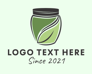 Organic Leaf Jar  logo