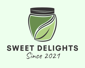 Organic Leaf Jar  logo