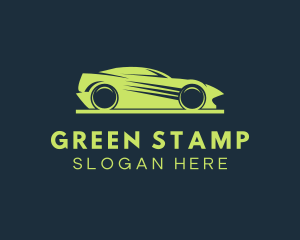 Green Car Speed Drive logo design