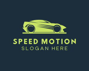 Green Car Speed Drive logo design