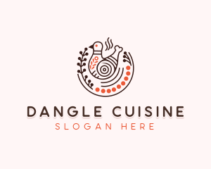 Chicken Dining Cuisine logo design