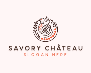 Chicken Dining Cuisine logo design