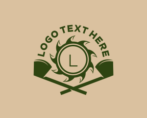 Axe Saw Blade Lumberjack  logo