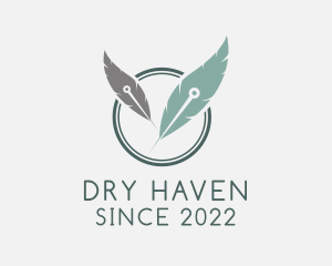 Dry Needling Feather logo design