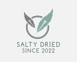 Dry Needling Feather logo design