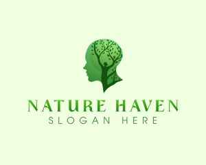 Nature Tree Human logo design