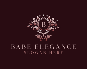 Elegant Floral Wedding logo design