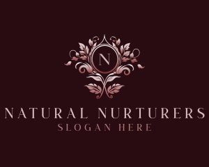 Elegant Floral Wedding logo design