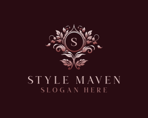 Elegant Floral Wedding logo design