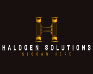 Pillar Consulting Letter H logo design