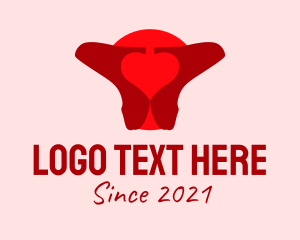 Red High Heel Shoes logo design