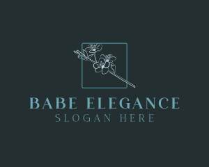 Elegant Flower Cosmetics logo design