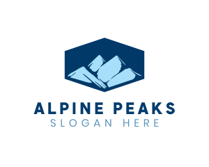 Adventure Mountain Peak logo design