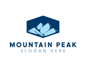 Adventure Mountain Peak logo design