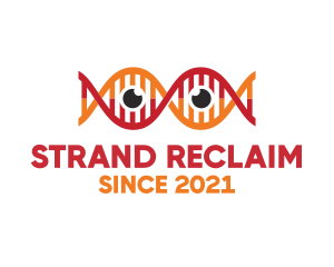 DNA Strand Eye logo design