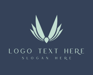 Modern Eagle Wings Letter V Logo