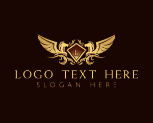 Luxury Pegasus Wings Logo