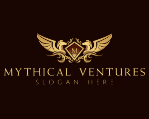 Luxury Pegasus Wings logo design