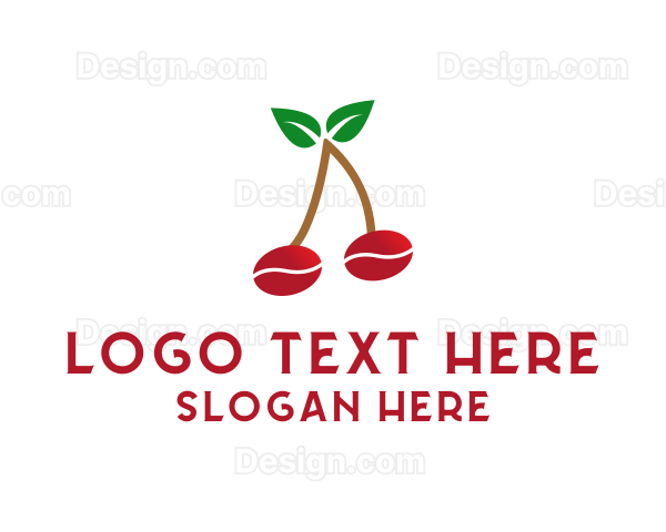Coffee Cherry Fruit Logo