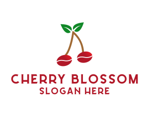 Coffee Cherry Fruit logo design