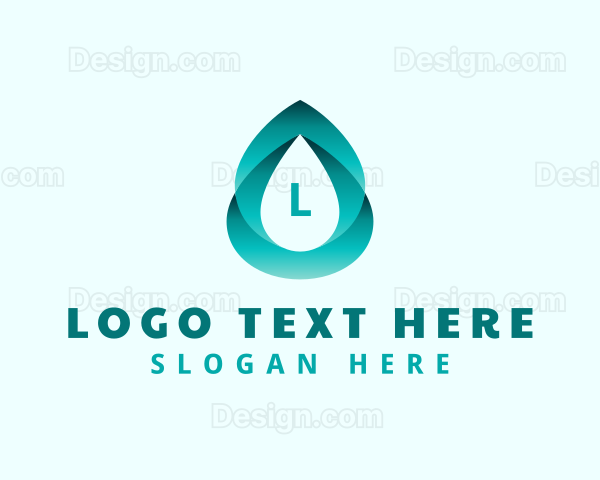 Gradient Water Liquid Logo