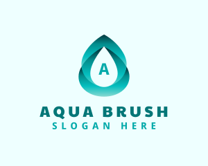 Gradient Water Liquid logo design