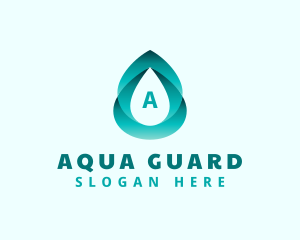 Gradient Water Liquid logo design