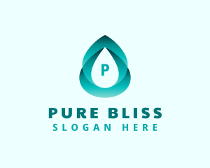 Gradient Water Liquid logo design